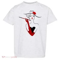 Posh Lady Smoking Cigarette Holder Toddler T-Shirt thumb 0