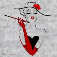 Posh Lady Smoking Cigarette Holder Toddler T-Shirt thumb 2