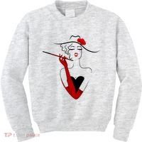 Posh Lady Smoking Cigarette Holder Kids Sweatshirt thumb 0
