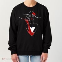 Posh Lady Smoking Cigarette Holder Women's Sweatshirt thumb 0
