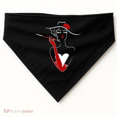 Posh Lady Smoking Cigarette Holder USA-Made Doggie Bandana