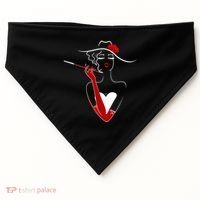 Posh Lady Smoking Cigarette Holder USA-Made Doggie Bandana thumb 0