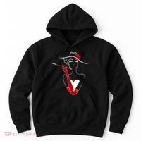 Posh Lady Smoking Cigarette Holder Hoodie thumb 0