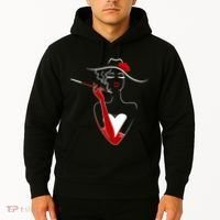 Posh Lady Smoking Cigarette Holder Hoodie thumb 2