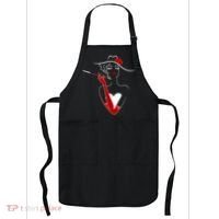 Posh Lady Smoking Cigarette Holder Apron thumb 0