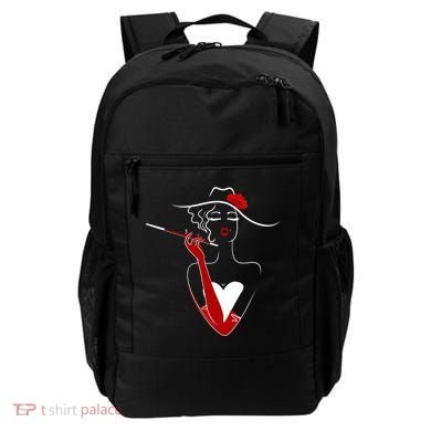 Posh Lady Smoking Cigarette Holder Backpack