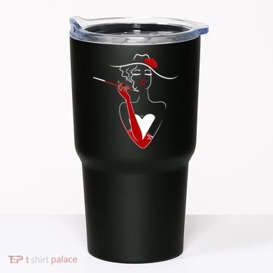 Posh Lady Smoking Cigarette Holder Tumbler