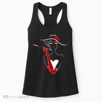 Posh Lady Smoking Cigarette Holder Women's Tank Top thumb 0