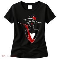 Posh Lady Smoking Cigarette Holder Women's T-Shirt thumb 0
