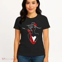 Posh Lady Smoking Cigarette Holder Women's T-Shirt thumb 4