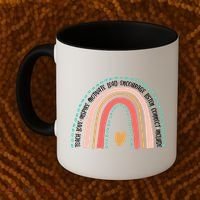 Positive Teacher Inspire Rainbow Coffee Mug thumb 2
