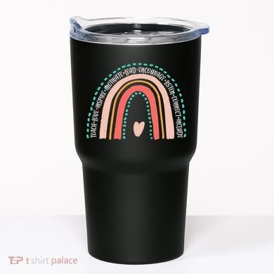 Positive Teacher Inspire Rainbow Tumbler