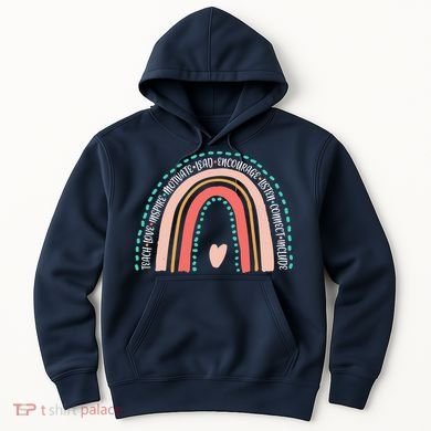 Positive Teacher Inspire Rainbow Hoodie