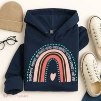 Positive Teacher Inspire Rainbow Hoodie thumb 4