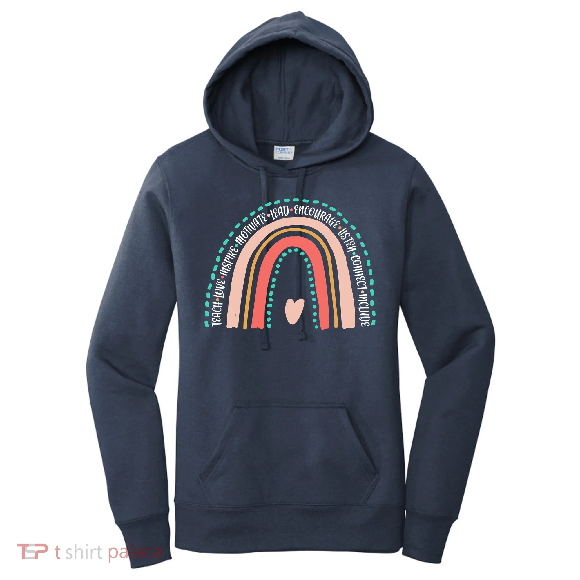 Positive Teacher Inspire Rainbow Women's Hoodie