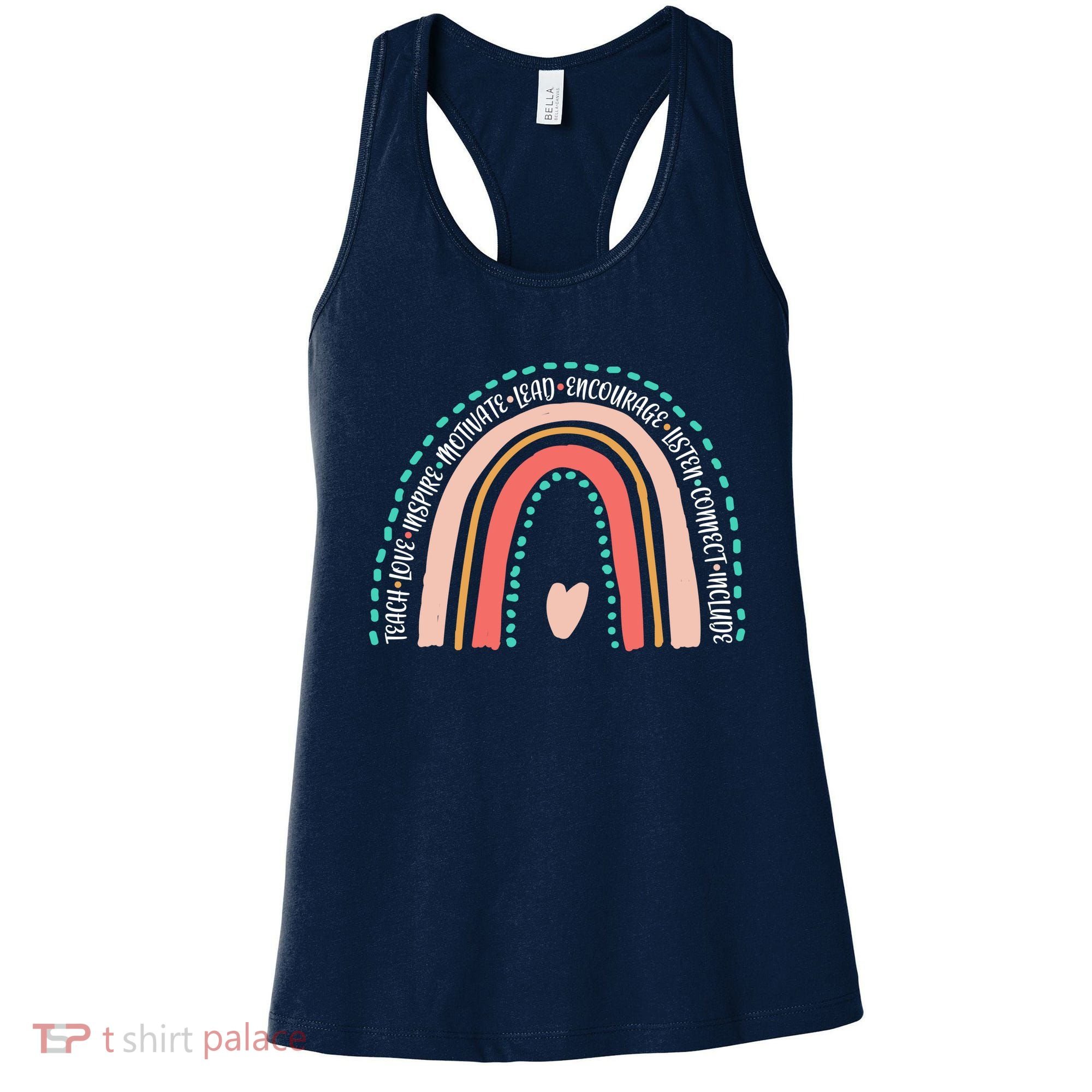 Positive Teacher Inspire Rainbow Women's Tank Top