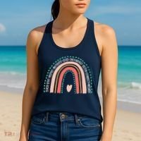 Positive Teacher Inspire Rainbow Women's Tank Top thumb 2