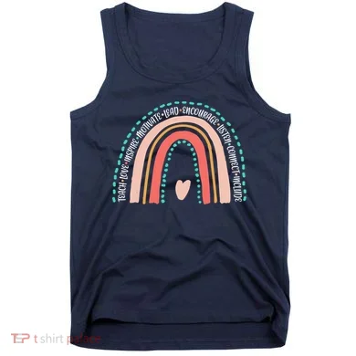 Positive Teacher Inspire Rainbow Tank Top