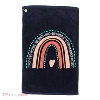 Positive Teacher Inspire Rainbow Golf Towel thumb 0