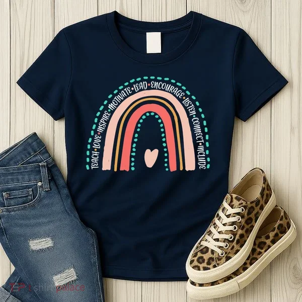 Positive Teacher Inspire Rainbow Women's T-Shirt