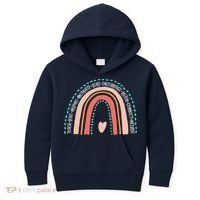 Positive Teacher Inspire Rainbow Kids Hoodie thumb 0