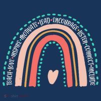 Positive Teacher Inspire Rainbow Kids Long Sleeve Shirt thumb 2