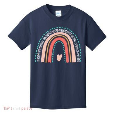 Positive Teacher Inspire Rainbow Kids T-Shirt
