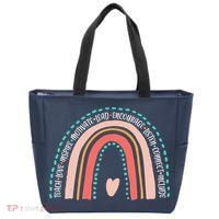 Positive Teacher Inspire Rainbow Tote Bag thumb 0