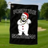 Posty The Snowman Golf Towel thumb 1