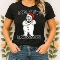 Posty The Snowman Women's T-Shirt thumb 2