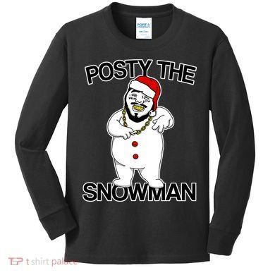 Posty The Snowman Kids Long Sleeve Shirt