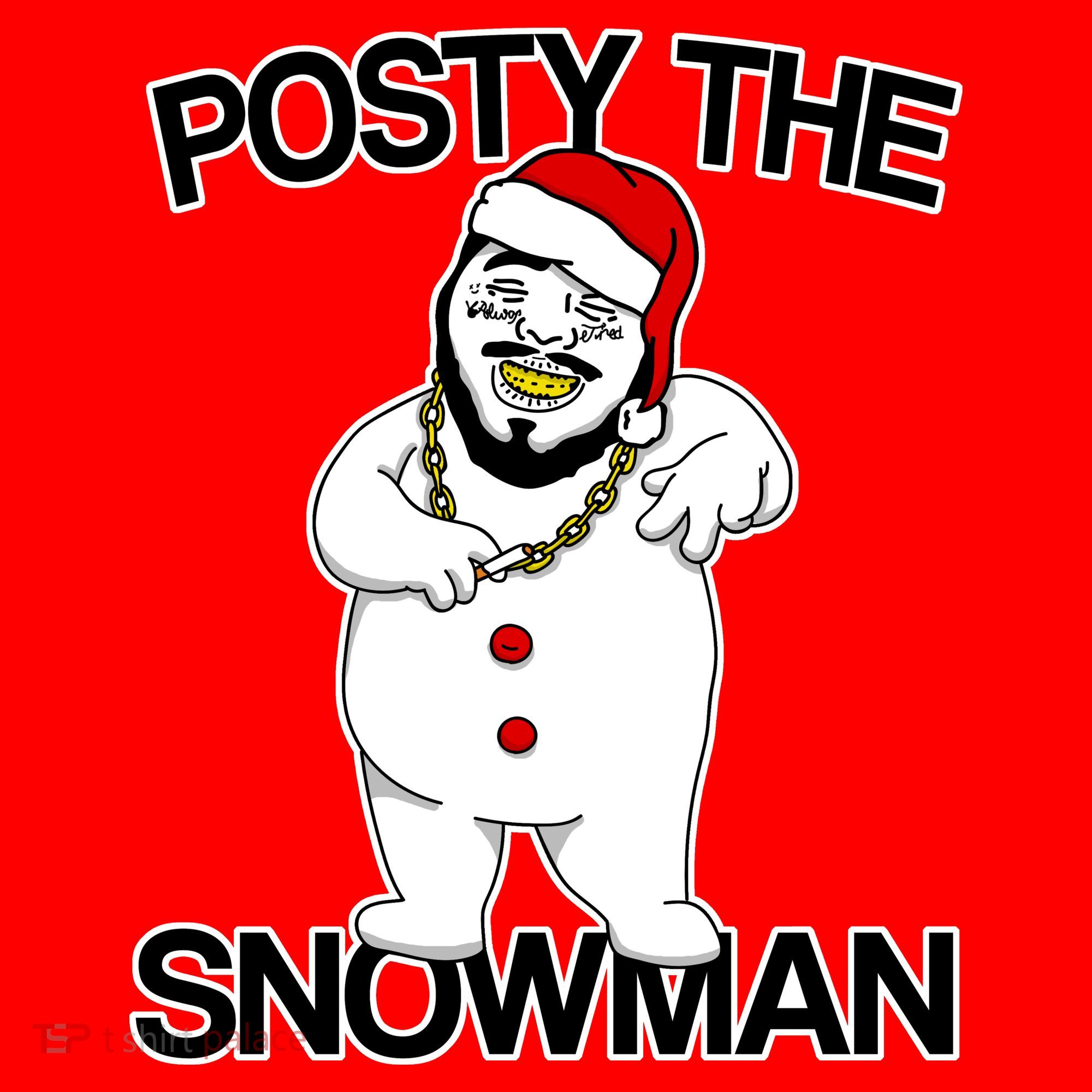 Posty The Snowman Santa Hat