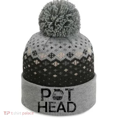 Pot Head The Baniff Cuffed Pom Beanie