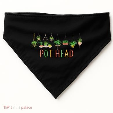 Pot Head For Plant lovers USA-Made Doggie Bandana