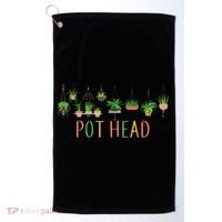 Pot Head For Plant lovers Golf Towel thumb 0