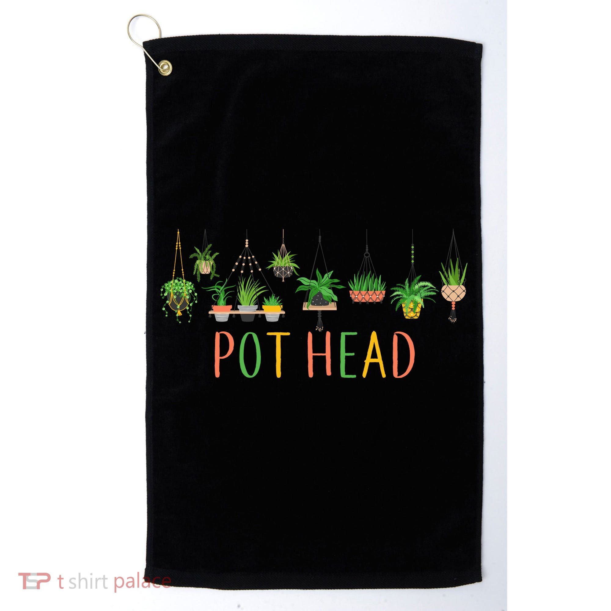 Pot Head For Plant lovers Golf Towel