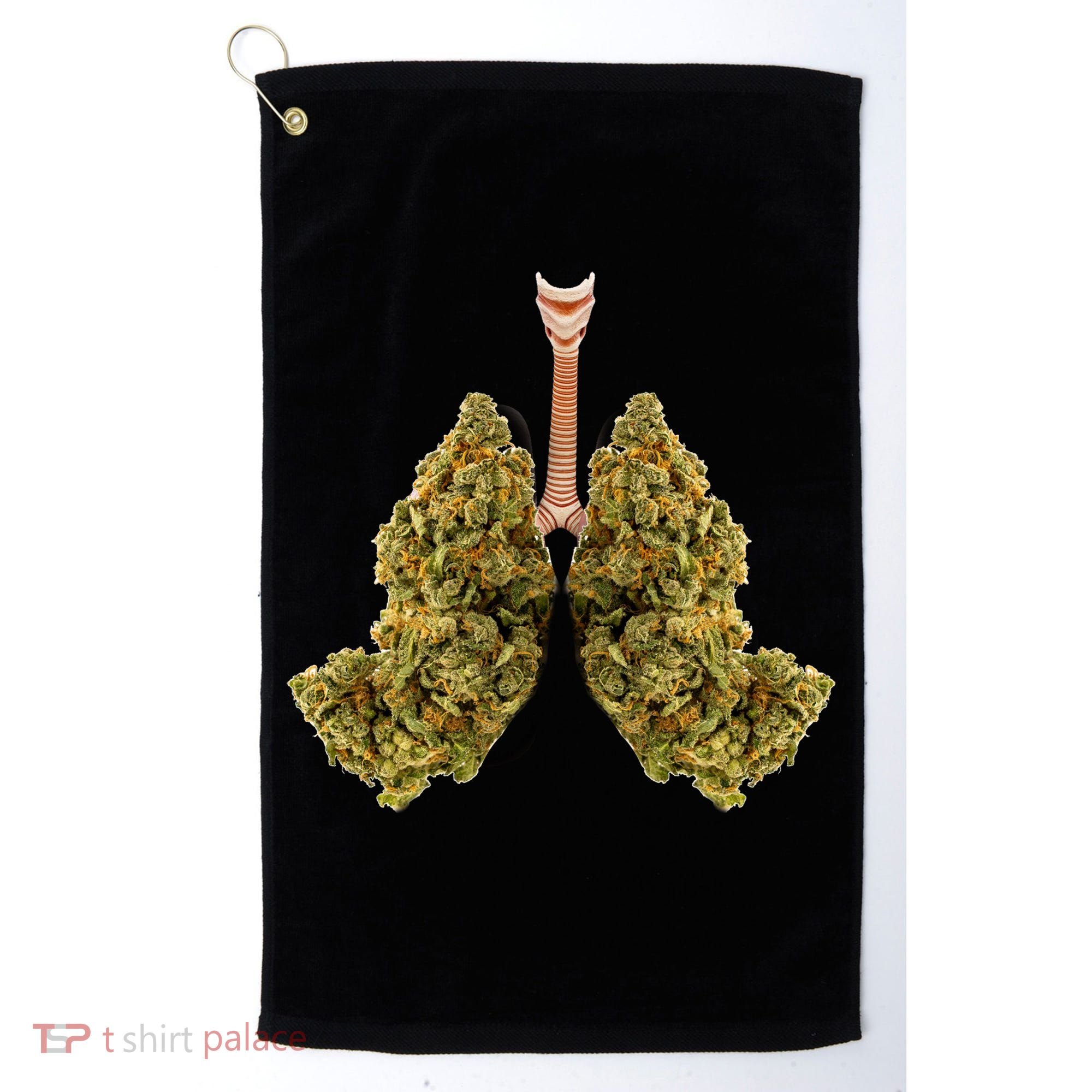 Pot Lungs Golf Towel