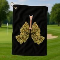Pot Lungs Golf Towel thumb 1