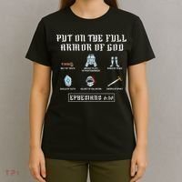 Put On The Full Armor Of God Funny Saying Christian T-Shirt thumb 4