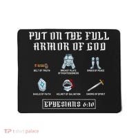 Put On The Full Armor Of God Funny Saying Christian Mousepad thumb 0