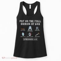Put On The Full Armor Of God Funny Saying Christian Women's Tank Top thumb 0