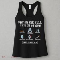 Put On The Full Armor Of God Funny Saying Christian Women's Tank Top thumb 3
