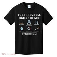Put On The Full Armor Of God Funny Saying Christian Kids T-Shirt thumb 0