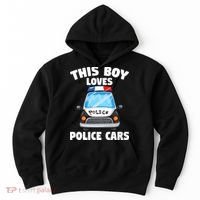 Police Officer This Boy Loves Police Cars Hoodie thumb 0