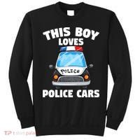 Police Officer This Boy Loves Police Cars Sweatshirt thumb 0