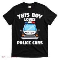 Police Officer This Boy Loves Police Cars T-Shirt thumb 0