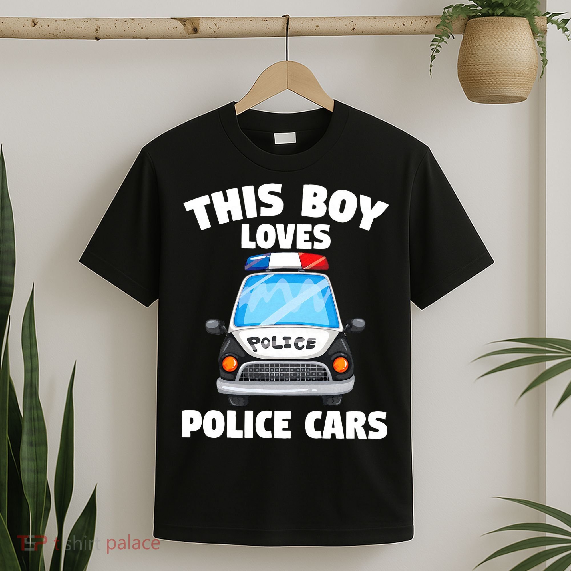 Police Officer This Boy Loves Police Cars T-Shirt