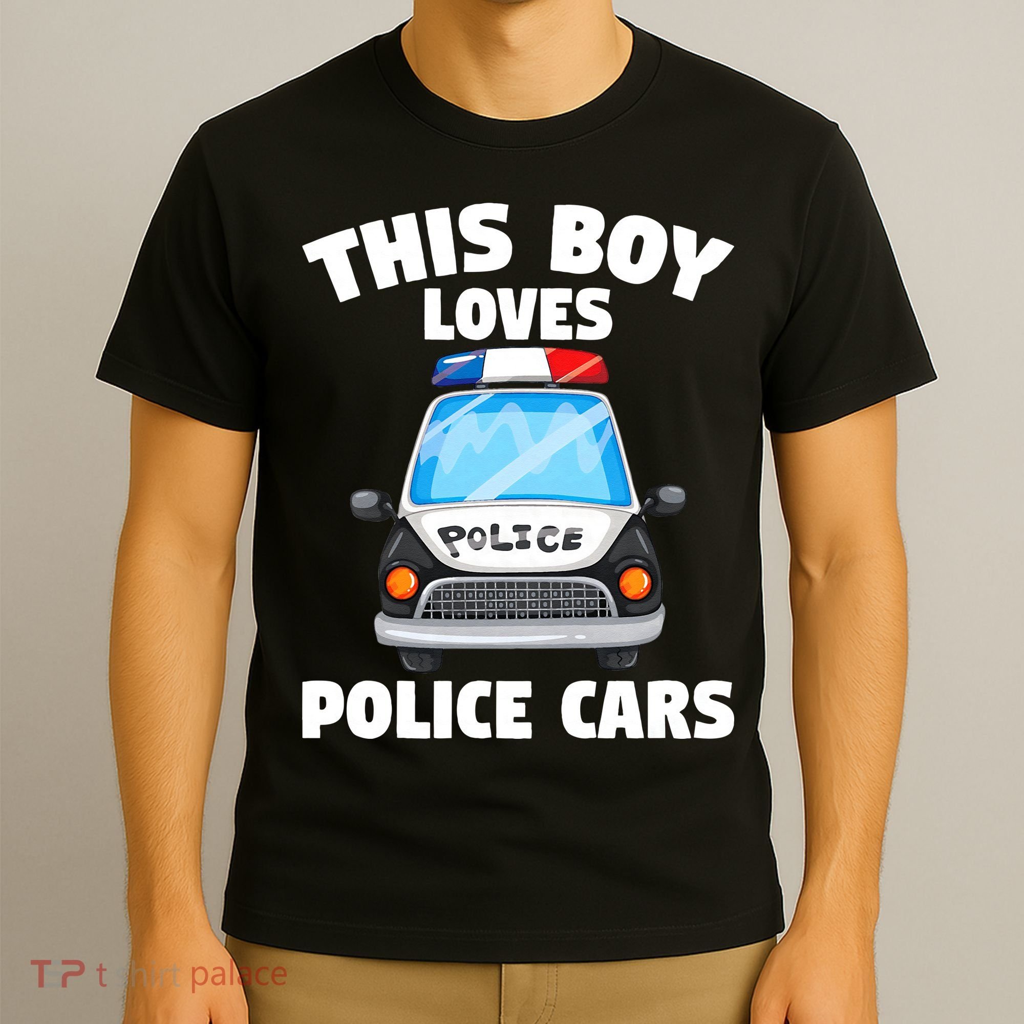 Police Officer This Boy Loves Police Cars T-Shirt