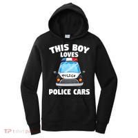 Police Officer This Boy Loves Police Cars Women's Hoodie thumb 0