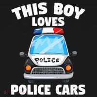 Police Officer This Boy Loves Police Cars Women's Hoodie thumb 2